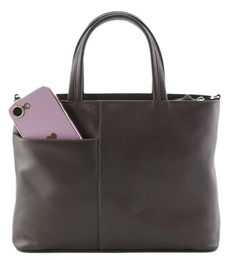 Mala Leather Grab Shoulder Handbag + Dust Bag - Gone to Pot