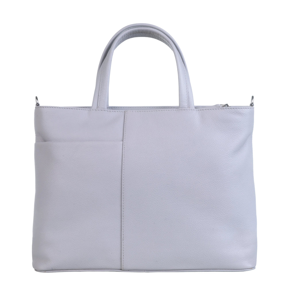 Mala Leather Hamish’s House Grey Multiway Grab & Shoulder Bag