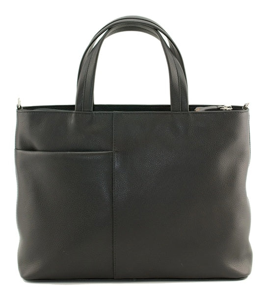 Mala Leather Highland Games Cats Multiway Grab Bag Black with Dust Bag
