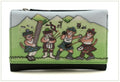 Mala Leather Highland Games Black Large RFID Tri-Fold Purse