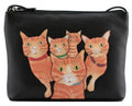 Mala Leather Kitty Crew Ginger Cat Midi Crossbody Shoulder Bag with Dust Bag