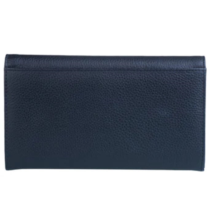 Mala Leather Mala’s Farm Black Large RFID Matinee Purse