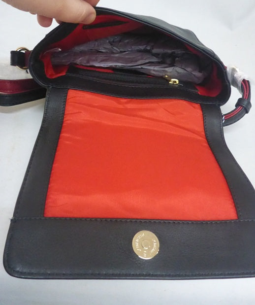 Mala Leather Compact Cross Body Shoulder Bag + Dust Bag - Mason Bee Detail