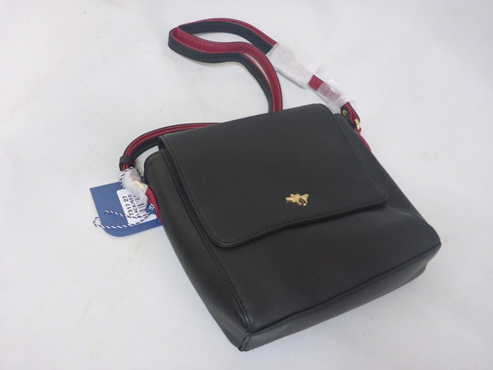 Mala Leather Compact Cross Body Shoulder Bag + Dust Bag - Mason Bee Detail