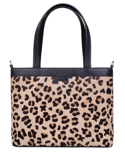 Mala Leather Matrah Leopard Large Grab & Shoulder Bag