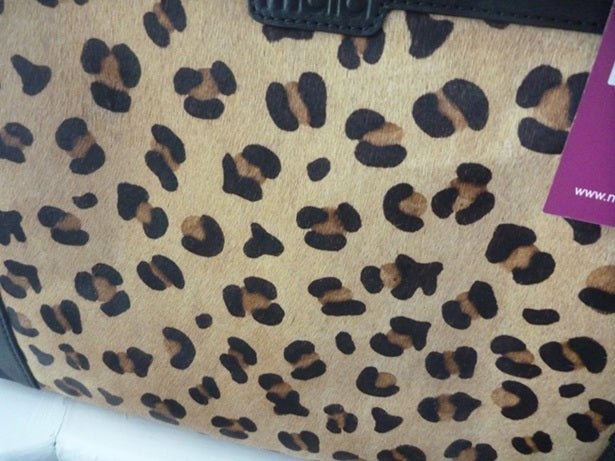 Mala Leather Matrah Black Leopard Print Shoulder Bag
