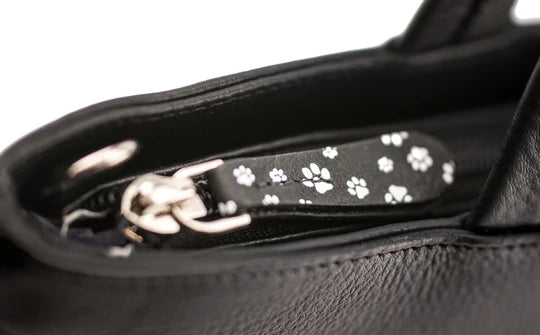 Mala Leather Midnight Cats Black Multiway Grab & Shoulder Bag