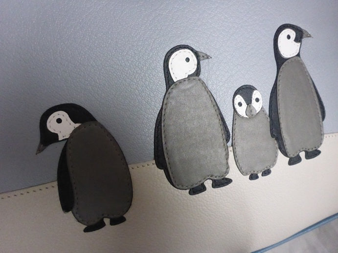 Mala Leather Grab Shoulder Handbag + Dust Bag - Ollie the Penguin