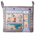 Mala Leather Pampering Parlour Grey Large Crossbody Bag