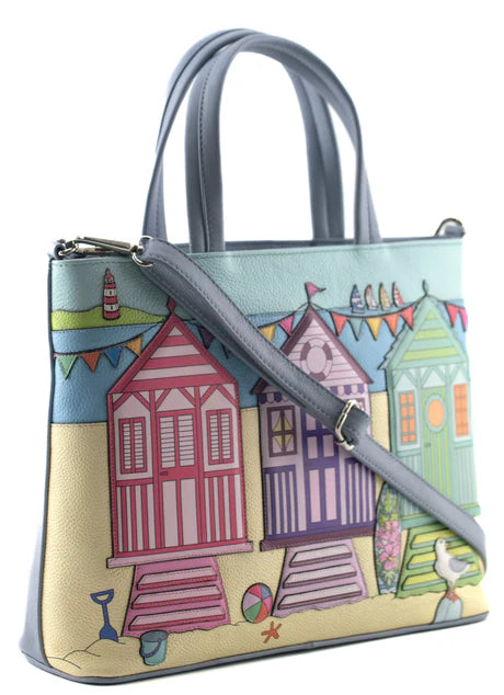 Mala Leather Southwold Blue Multiway Grab & Shoulder Bag