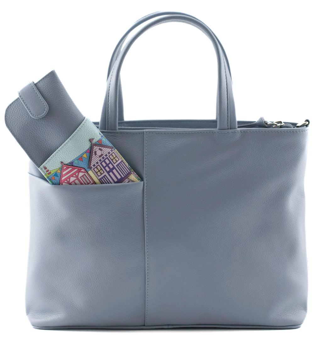 Mala Leather Southwold Blue Multiway Grab & Shoulder Bag