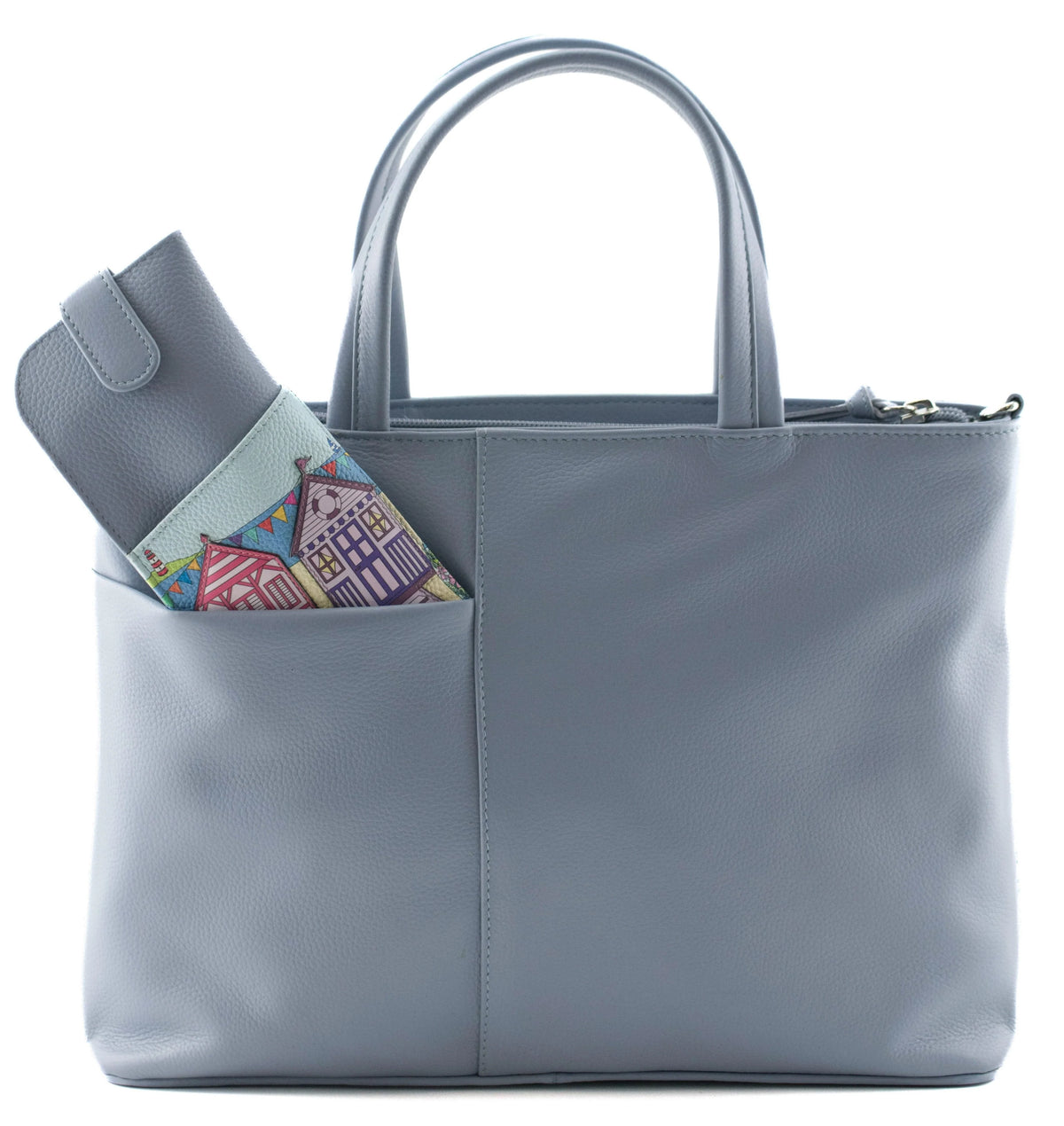 Mala Leather Southwold Blue Multiway Grab & Shoulder Bag
