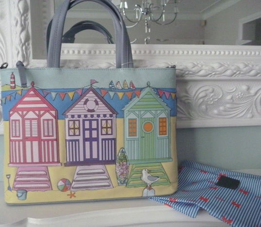 Mala Leather Southwold Blue Multiway Grab & Shoulder Bag