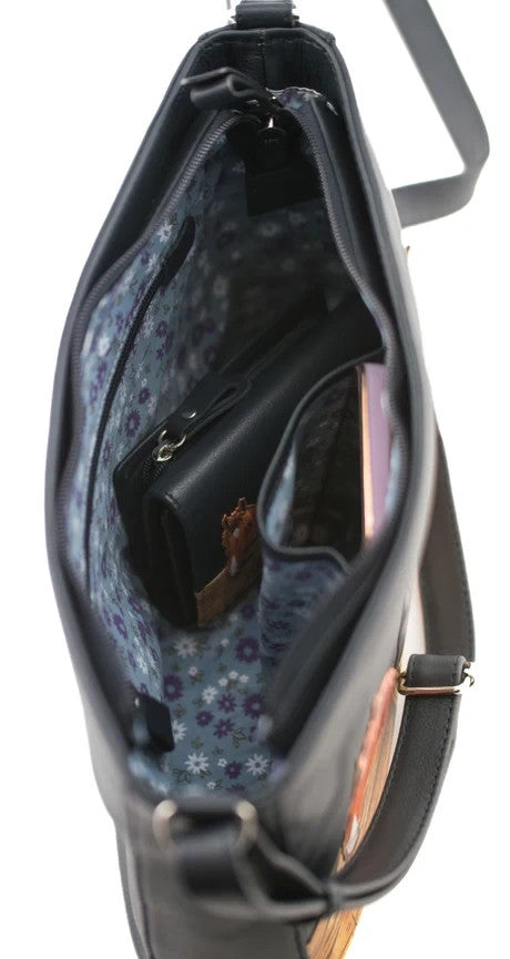 Mala Leather Stable Row Brown Crossbody Bag