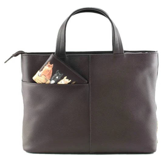 Mala Leather Stable Row Brown Multiway Grab & Shoulder Bag