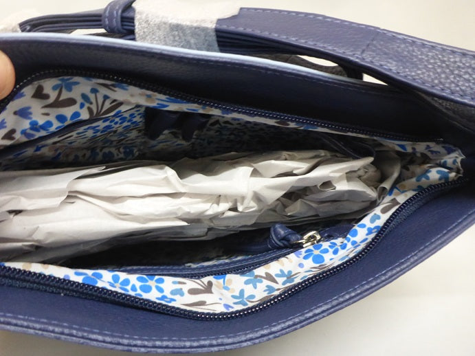 Mala Leather Large Cross Body Shoulder Handbag + Dust Bag - Woolacombe