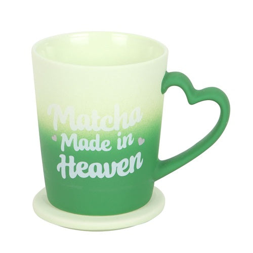 Something Different Brunch Club Matcha Made in Heaven Ceramic Mug & Coaster Lid Set