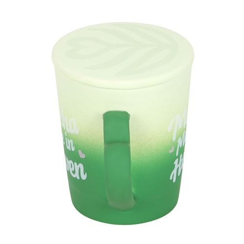 Something Different Brunch Club Matcha Made in Heaven Ceramic Mug & Coaster Lid Set