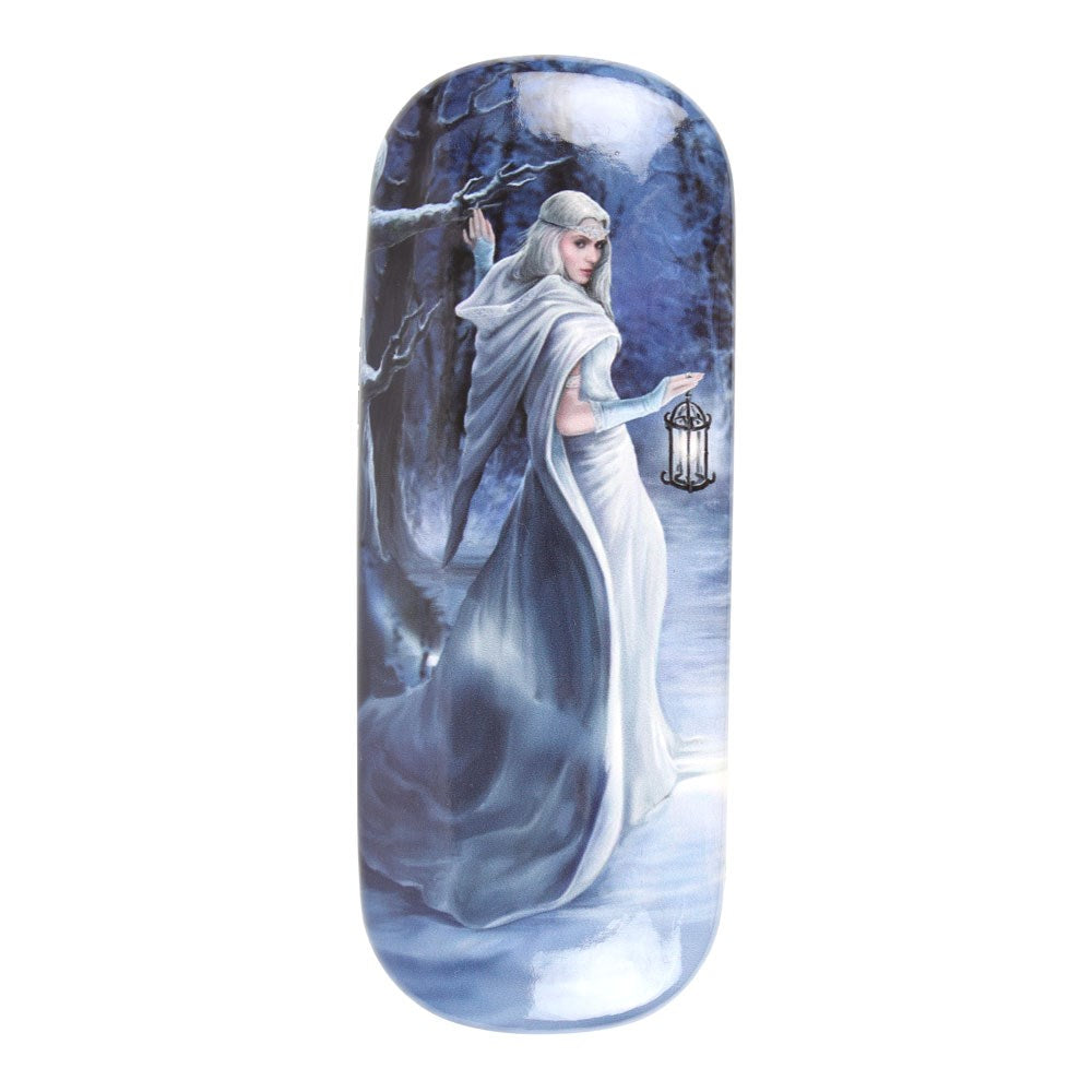Anne Stokes Midnight Messenger Hard Shell Glasses Case & Cleaning Cloth | Gothic White Witch