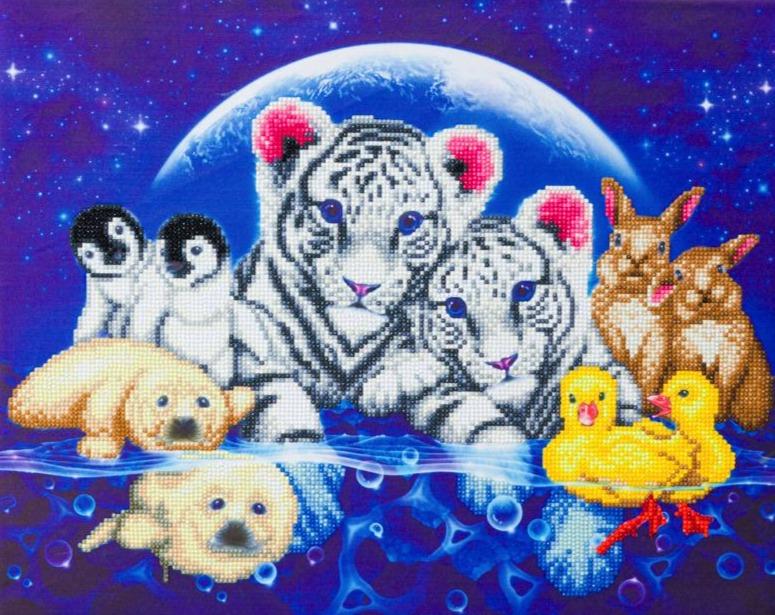 Craft Buddy Moonlight Fantasy Crystal Art Canvas Kit 40 x 50cm
