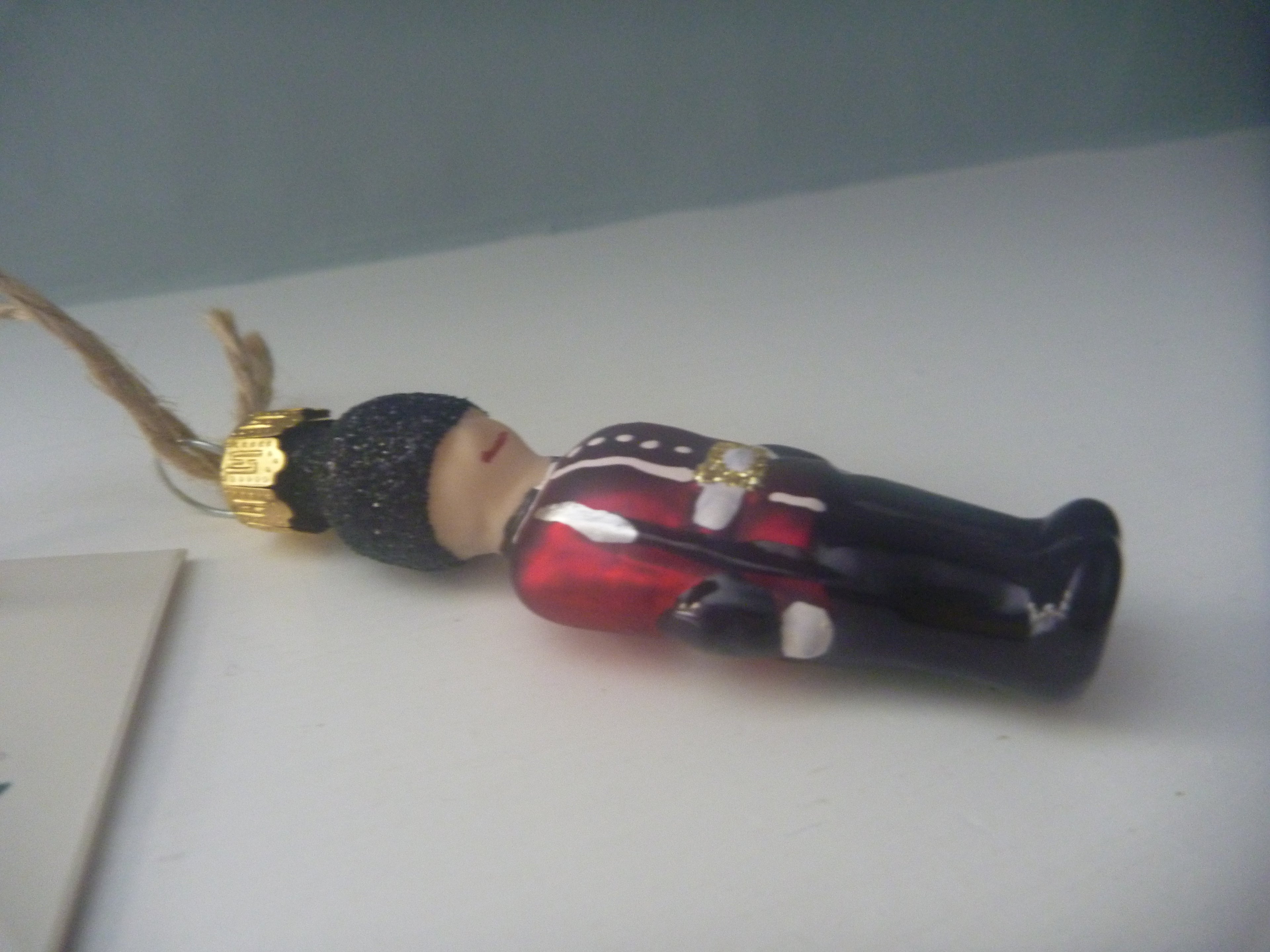 Sass & Belle London Guardsman 3D Glass Christmas Tree Baubles Set of 2
