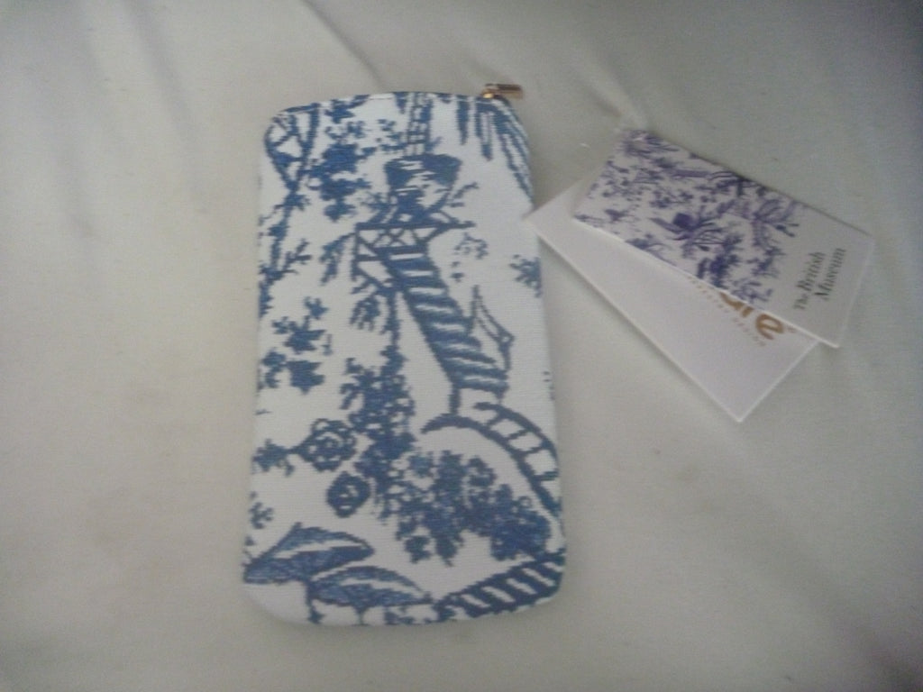 Signare Tapestry Zip Top Soft Glasses Case - Chinoiserie