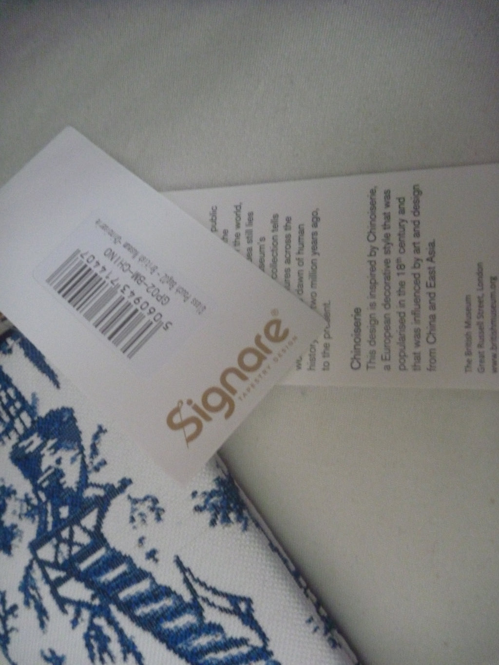 Signare Tapestry Zip Top Soft Glasses Case - Chinoiserie