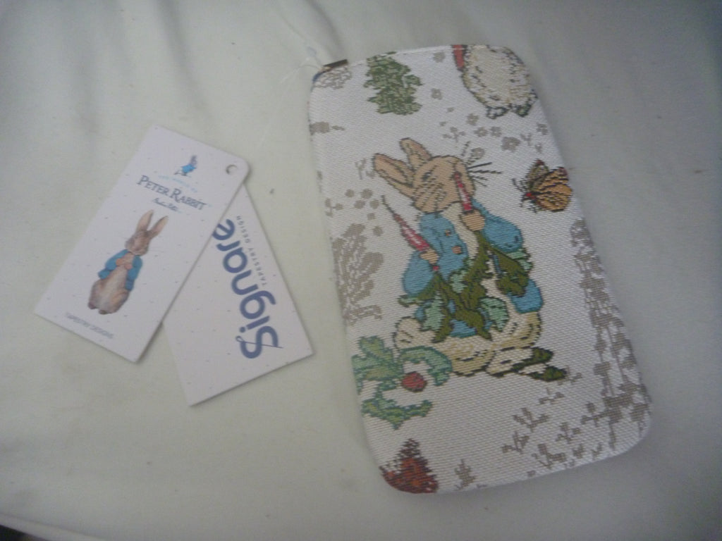 Signare Tapestry Zip Top Soft Glasses Case - Beatrix Potter Peter Rabbit