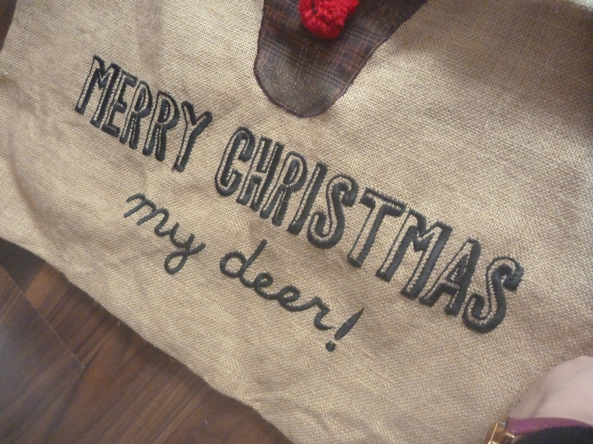 Sass & Belle Merry Christmas My Deer Christmas Present Sack