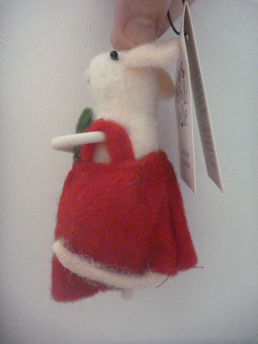 Sass & Belle Felt Hanging Christmas Tree Decoration - Millie & George Mouse