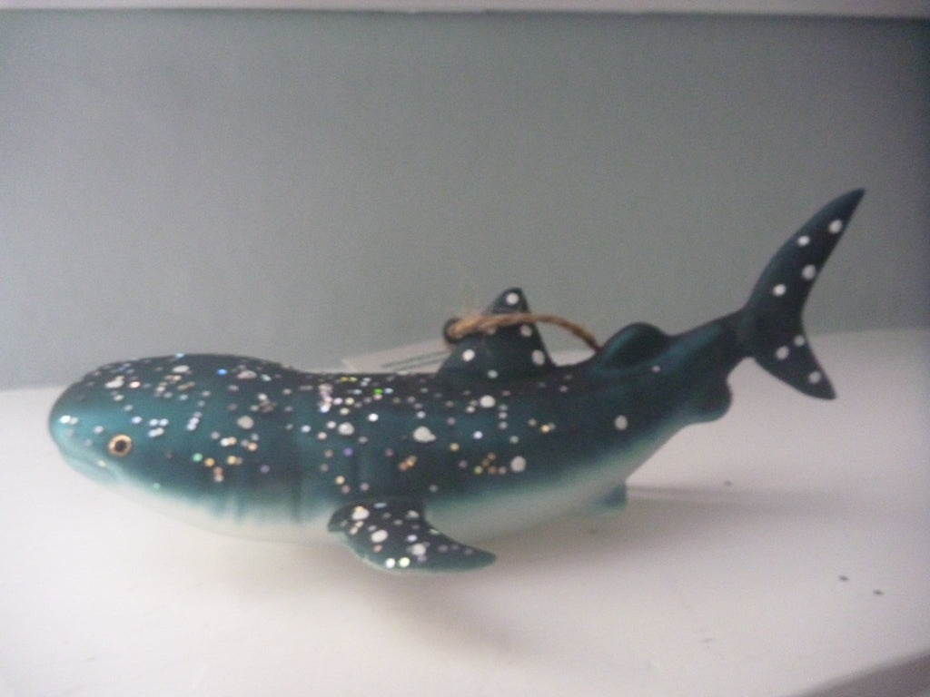 Sass & Belle 3D Glass Reef Shark Christmas Tree Bauble