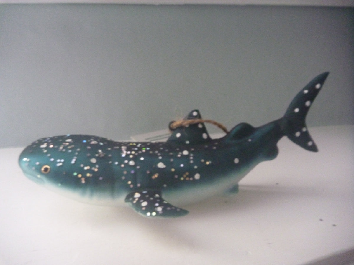 Sass & Belle 3D Glass Reef Shark Christmas Tree Bauble