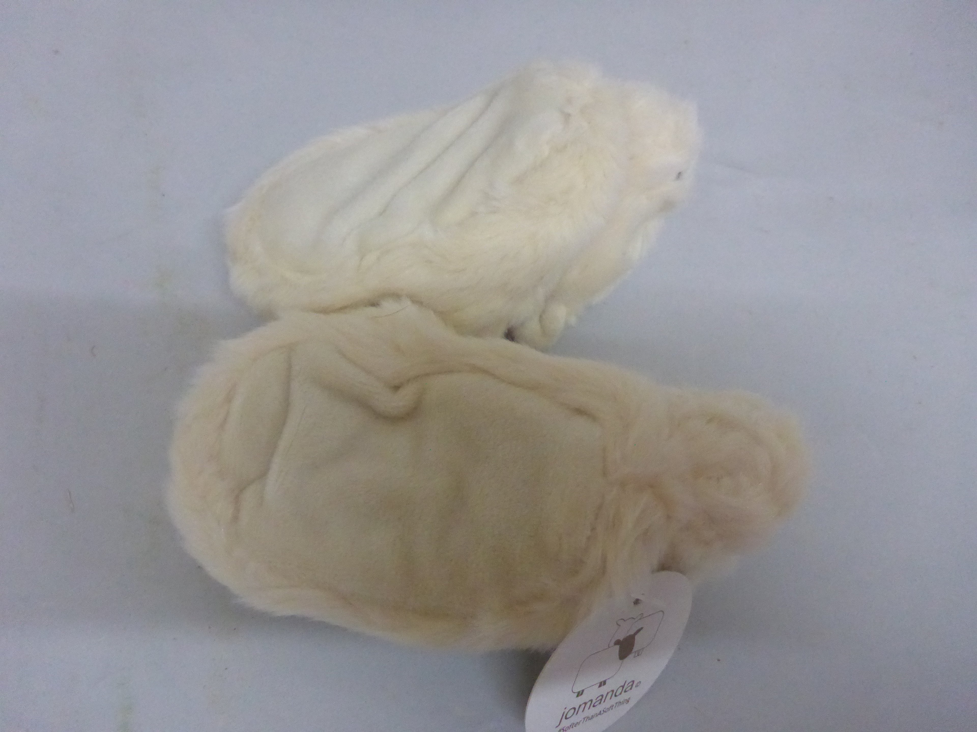 Jomanda White Unicorn Plush Baby Slippers 0-6months