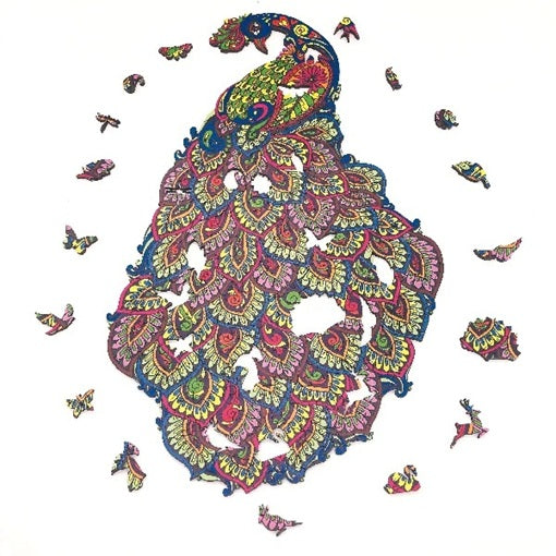Craft Buddy Premium Wooden Jigsaw Puzzle | Peacock | 216 Pieces