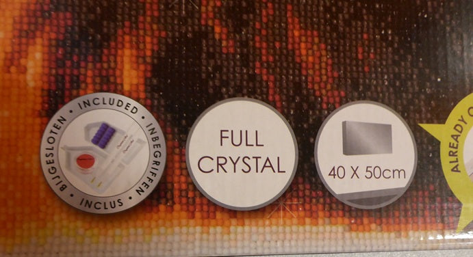 Craft Buddy Proud Lion Crystal Art Canvas Kit 40 x 50cm