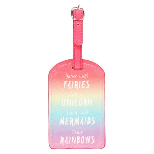 Something Different Rainbow Fairies Unicorn & Mermaid Luggage Tag