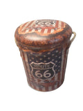 Kozzy Route 66 Retro Padded Storage Stool