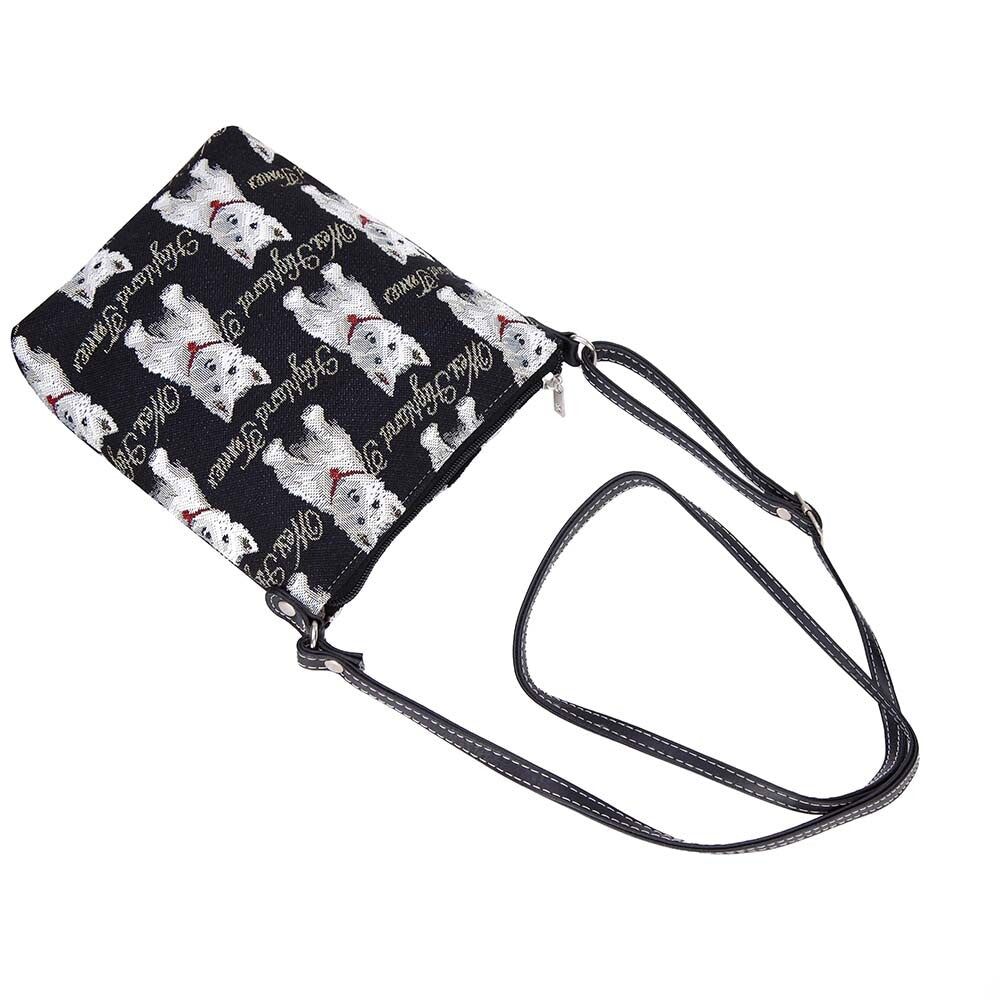 Signare Tapestry Westie West Highland Terrier Crossbody Sling Bag