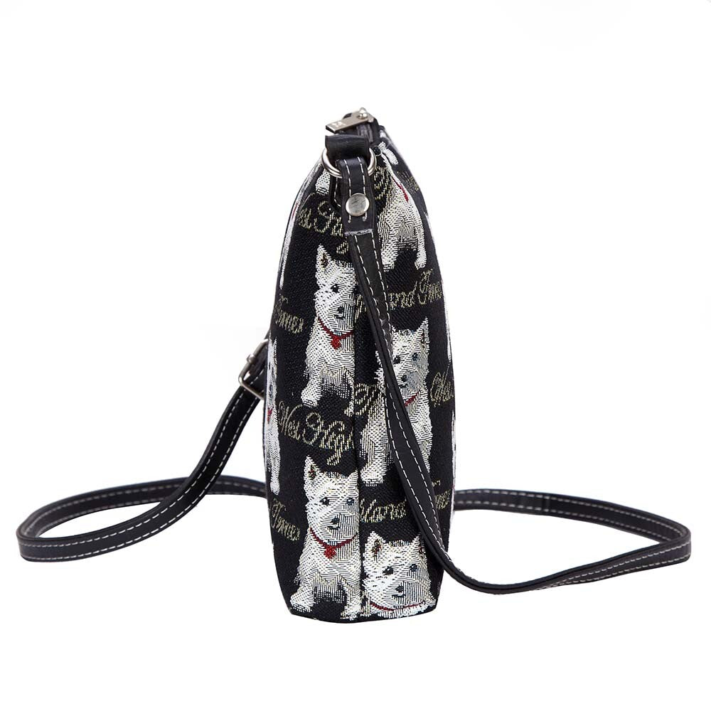 Signare Tapestry Westie West Highland Terrier Crossbody Sling Bag