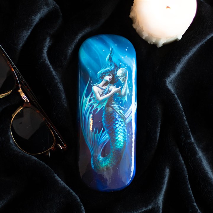 Anne Stokes Sailor's Ruin Hard Shell Glasses Case & Cleaning Cloth | Gothic Mermaid & Skull