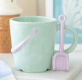 Sandcastle Bucket & Spade Shaped Mug and Spoon Set | Pastel Pier | Something Different