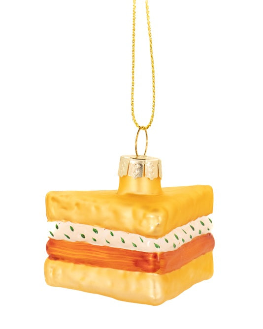 Sass & Belle Afternoon Tea 3D Glass Christmas Tree Bauble Set of 3