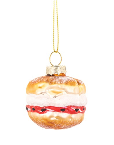 Sass & Belle Afternoon Tea 3D Glass Christmas Tree Bauble Set of 3