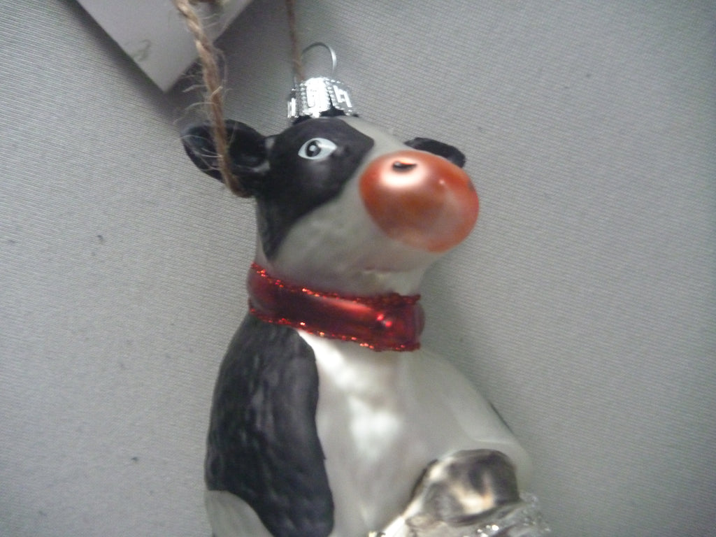 Sass & Belle Dairy Cow Christmas Tree Bauble