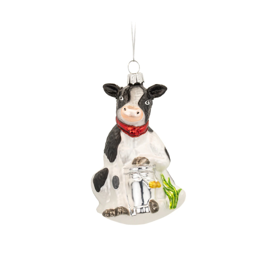 Sass & Belle Dairy Cow Christmas Tree Bauble