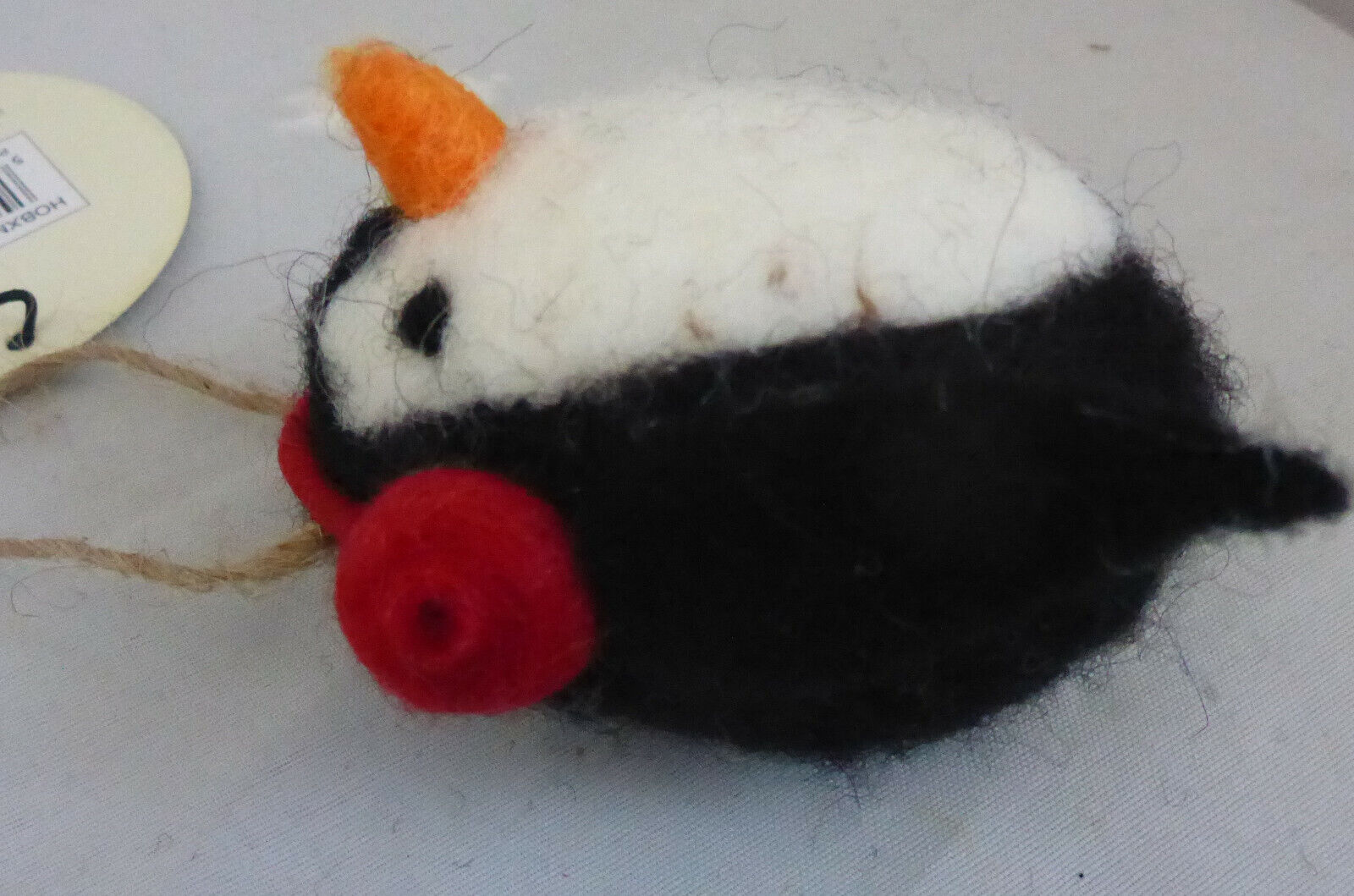 Sass & Belle Penguin with Earmuffs Felt Hanging Christmas Tree Decoration