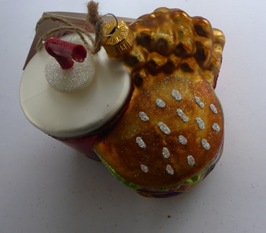 Sass & Belle 3D Glass Fast Food Christmas Tree Bauble