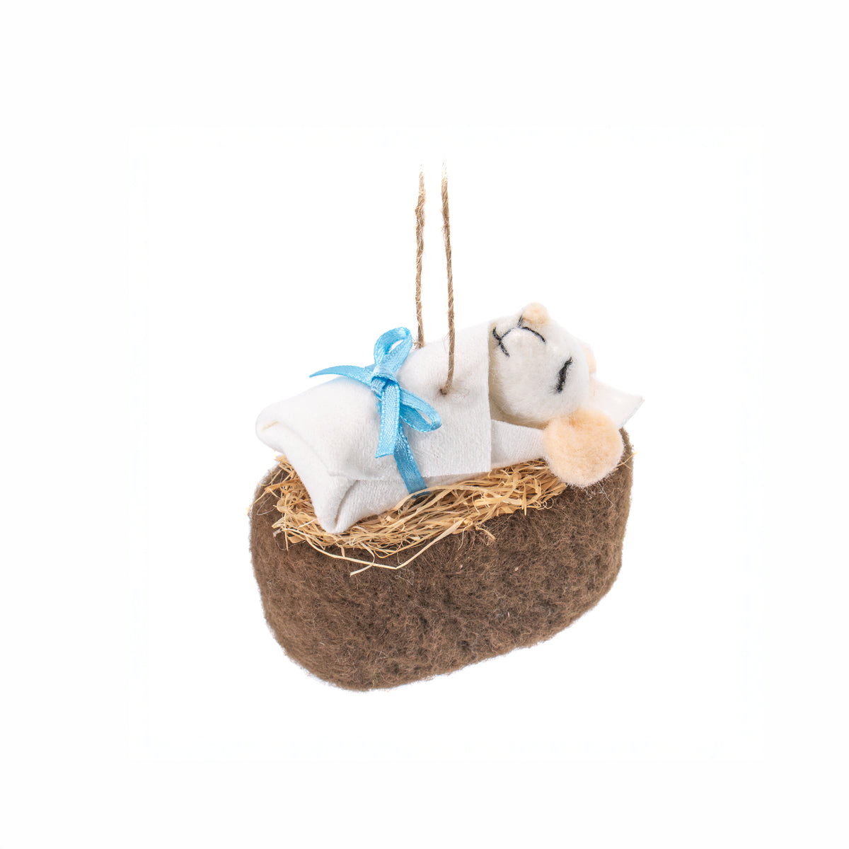 Sass & Belle Felt Nativity Mouse Hanging Christmas Decoration - Mary, Joseph & Baby Jesus
