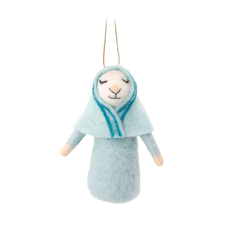 Sass & Belle Felt Nativity Mouse Hanging Christmas Decoration - Mary, Joseph & Baby Jesus