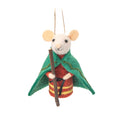 Sass & Belle Felt Nativity Mouse Hanging Christmas Decoration - Mary, Joseph & Baby Jesus